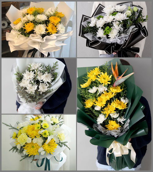 陕西渭南市韩城市白事花束代送